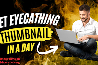 design creative youtube thumbnail
