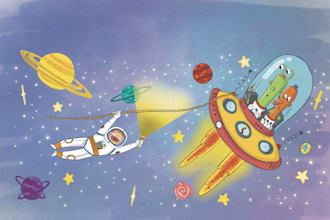 draw children story book illustration
