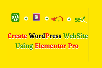 do wordpress website using elementor pro