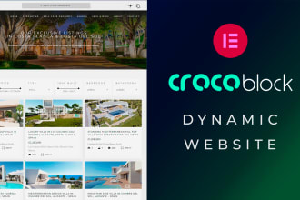 create your dynamic website using crocoblok and jet engine