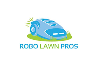 design elegant classic unique robo lawn pros logo design service