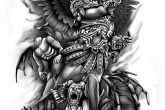 crate an amazing tatto design for your dream