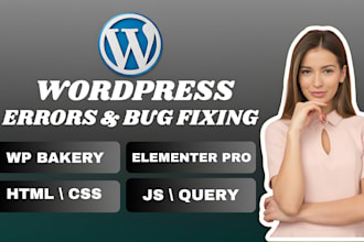 do elementor wp bakery, divi,css bugs fix and customization
