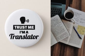translate native english, french and arabic, academic texts