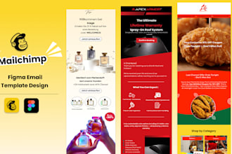 design custom mailchimp, klaviyo email marketing template newsletter