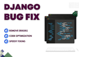 debug python django code and python programming tasks