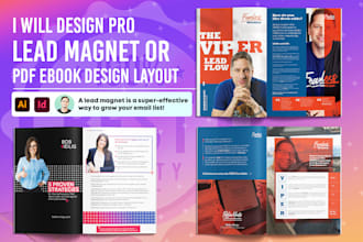 design professional PDF lead magnet, pdf formatting design