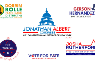 give creative political logo design with new concepts
