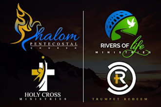 give creative church logo design with new concepts