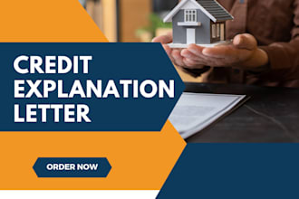 write credit explanation letters for mortgage application