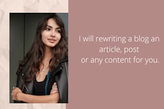 rewrite your article manually