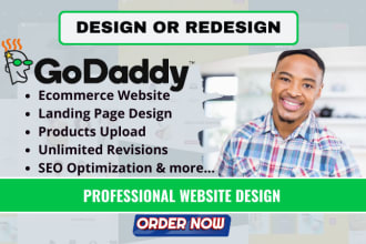 design godaddy website, godaddy website design, godaddy website redesign