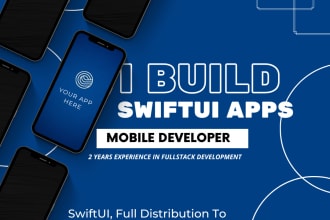 build a high quality ios mobile application using swiftui and firebase