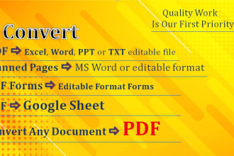 convert all type of read only documents to editable format