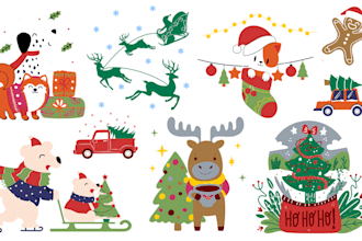 do christmas designs for anything or any product