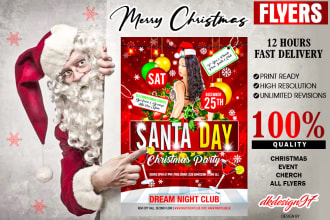 design christmas, halloween, new year and all flyers