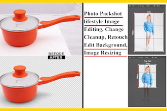 edit lifestyle photo, packshot retouching, cropping lifestyle image resizing