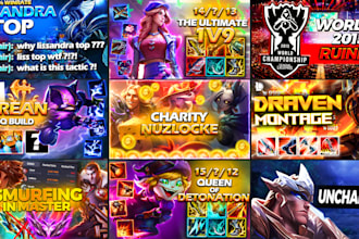 create league of legends thumbnails eyecatching