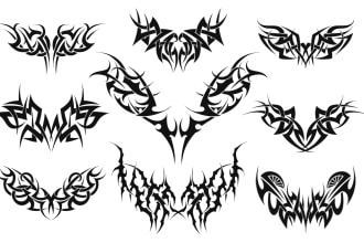draw a unique tribal tattoo for you