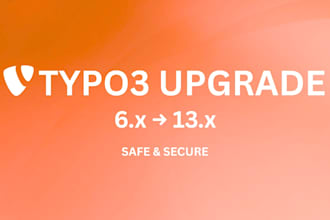 do typo3 upgrade from 6 to 13