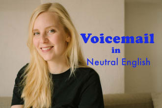 record your phone voicemail in a neutral english