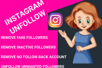 remove, unfollow inactive or unwanted followers