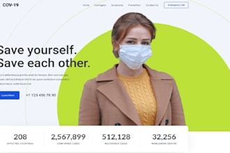 design medical and healthcare website