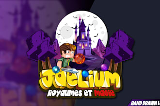 do unique minecraft server logo design or icon for your server