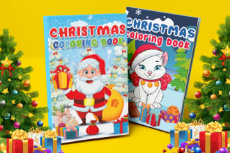 make christmas coloring book and puzzles activity book