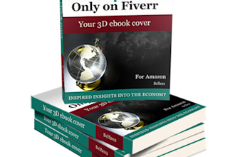 convert your 2d book cover to realistic 3d ebook