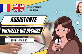be your virtual assistant in french or english