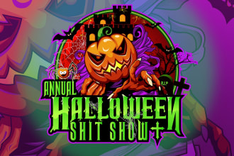 design a professional modern halloween logo