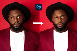 do photo touch up portrait photo retouching and any photo edit