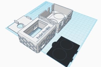 do 3d design in tinkercad and edit stl,obj,3mf file in 1 hours