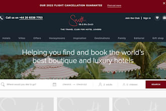 design vacation rental website, hotel booking, travel agency, vacation website