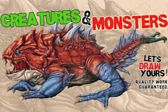 draw your fantasy creature, monster, or character