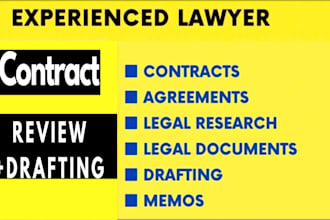 provide professional contract drafting and review services