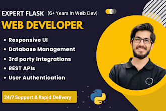 develop robust web applications and rest apis using python flask