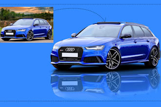 car photo editing, drop shadow, automotive background remove and enhancement
