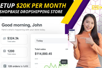 launch you an automated dropshipping shopbase plus store