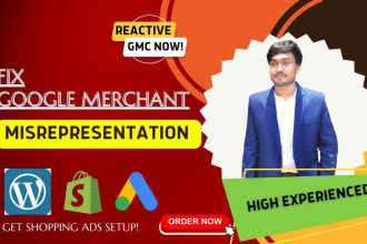 fix google merchant center suspension gmc misrepresentation policy website