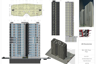 create 3d bim designs and models and details by revit