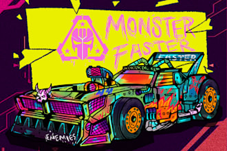 draw your car into cyberpunk style
