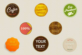 create a Professional Label, Retro Logo, Badges