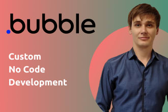 develop your nocode bubble io website or mobile app top ai developer mvp saas