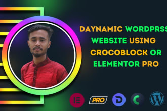 design, redesigned, revamp wordpress website by elementor pro or crocoblock