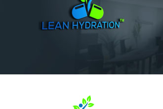 design modern nutrition vitamins minerals 3d business logo