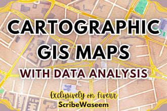 design cartographic gis maps with data analyses and representations