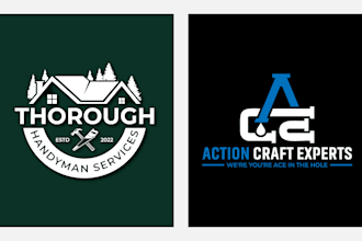 design awesome carpentry,woodworking,handyman,plumbing logo