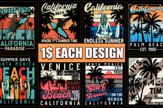 provide vintage retro t shirt retro vintage and outdoor t shirt design service